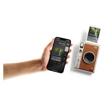 FUJIFILM INSTAX MINI EVO - APPAREIL PHOTO INSTANTANÉ - BLUETOOTH - LENS 28MM - 5 MP - FLASH - USB-C - MARRON