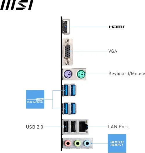 CARTE MÈRE MSI PRO A620M-E Micro ATX - Socket AMD AM5 - 2xDDR5 - 1x M.2 Gen4 - 6400+MHz/OC