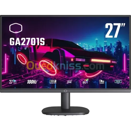 ECRAN COOLER MASTER GA2701S - 27" FHD - DALL IPS - 100HZ - 1MS - ADAPTIVE SYNC - HDMI - VGA