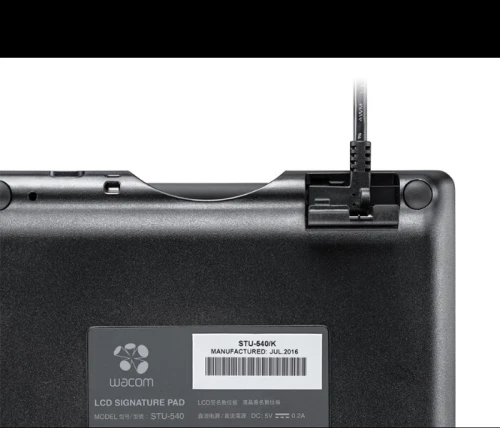 WACOM TABLETTE DE SIGNATURE STU-540 - 5" LCD TFT - STYLET - 800 x 480 PXLS - 2540 LPI - USB - NOIR