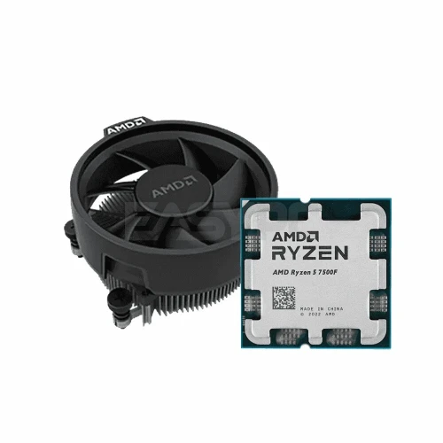 PROCESSEUR AMD RYZEN 5 7500F - SOCKET AM5 - 6-CORE - 12-THREADS - 5.2GHZ - APK TRY AVEC VENTILO