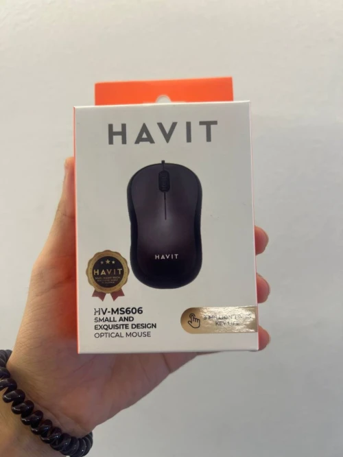 HAVIT HV-MS606 - SOURIS FILAIRE USB - PRÉCISION OPTIQUE - DESIGN ERGONOMIQUE - CONFORTABLE - BLACK