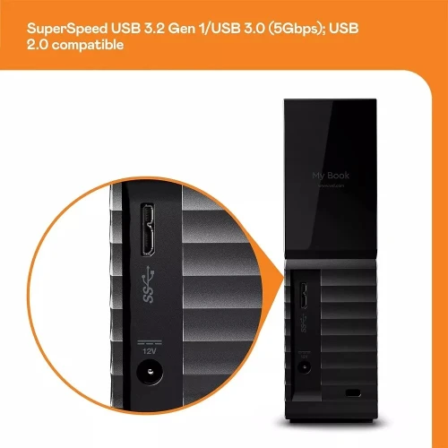 WD MY BOOK 8TB HDD DISQUE DUR EXTERNE DESKTOP USB 3 0 NOIR