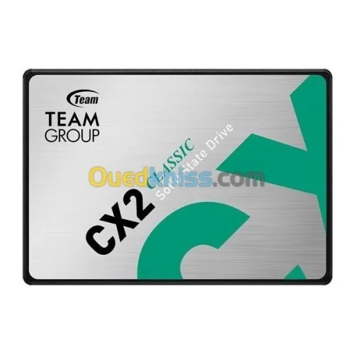 TEAMGROUP SSD CX2 1TB - SATA 2.5" - SATA III 6GB/S - 540 MO/S - SLC CAHCING - SLIVER