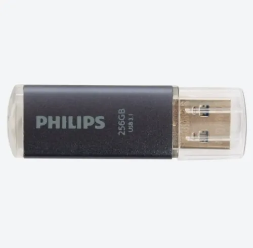 PHILIPS USB FLASH DRIVE - 256 GO - UP TO 150 MO/S - USB 3.1 - SUPER SPEED - COMPACTE - GRIS