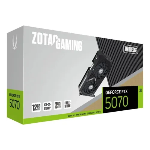 ZOTAC GAMING GEFORCE RTX 5070 TWIN EDGE - 12GB GDDR7 - DLSS 4 - RAY TRACING - REFLEX - BLACK