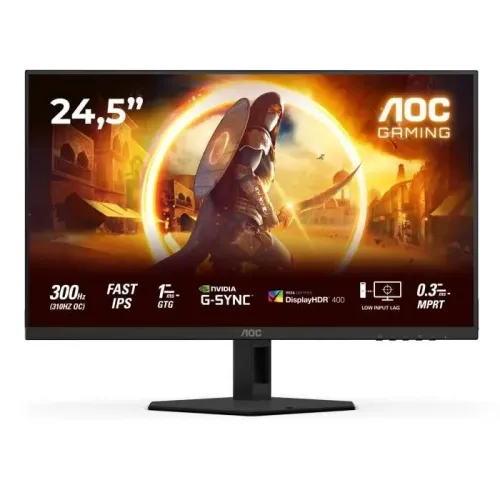 ECRAN AOC 25G4SRE - GAMING 24.5" FHD - FAST IPS - 310HZ - 3MS - ADAPTIVE SYNC - PC/CONSOL - BLACK