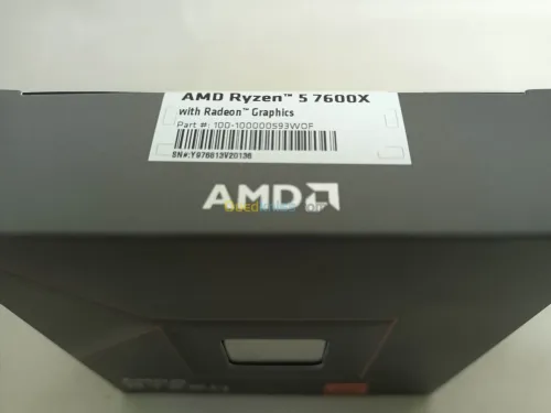 Processeur AMD Ryzen 5 7600X 6-Core 12-Threads Socket AM5 GameCache 38 Mo 5 Nm TDP 105W