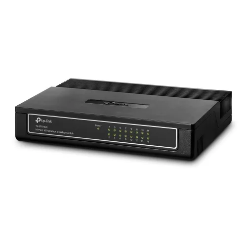 TP-LINK TL-SF1016D - SWITCH DESKTOP 16 PORTS -10/100 MBPS - GREEN ETHERNET -PLUG & PLAY - EEE 802.3x