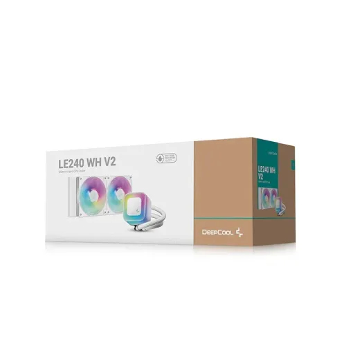  DEEPCOOL LE240 V2 - WATERCOOLING AIO 240MM - INTEL & AMD - ARGB - ANTI-LEAK - 2 100RPM - WHITE