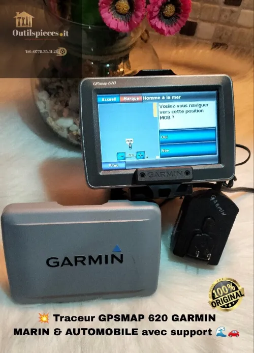 Traceur GPSMAP 620 GARMIN  MARIN & AUTOMOBILE avec support