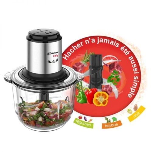 hachoir robuste daily 400 w 2 litres 
