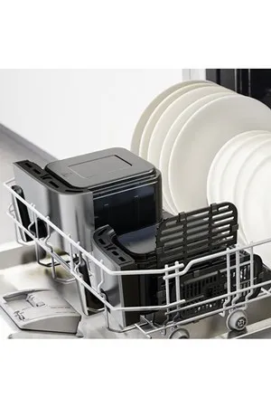 Friteuse MOULINEX A AIR DUAL EASY FRY & GRILL INOX 2 TIROIRS EZ905D20