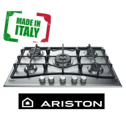  PLAQUE DE CUISSON ARISTON A GAZ INOX 5 FEUX 75 CM PCN 751