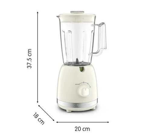 Blender Moulinex 1,75L MOULINEX SOLEIL 500W IVOIRE LM355A10 2 VITESSES - FONCTION PULSE