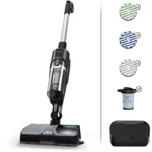 Aspirateur balai ROWENTA LAVEUR 2EN1 SANS FIL X-COMBO GZ3039WO-60MIN AUTONOMIE- 215W