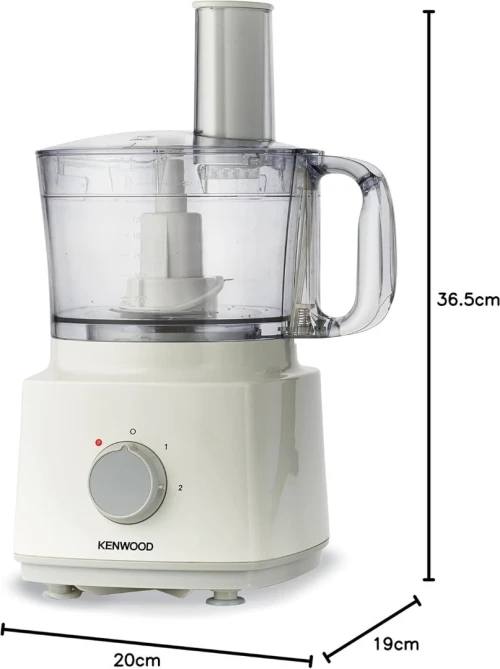 Robot Culinaire Avec Blender - KENWOOD - FDP03.C0WH - 750W - Bol 2L - Blender 1.8L - Blanc 