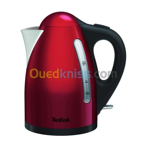 Bouilloire Électrique Sans Fil 1,7L 2400W Rouge Inox Tefal KI110511