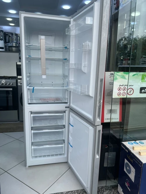 REFRIGERATEUR RAYLAN 410 LITRES COMBINE ROUGE / NOIR