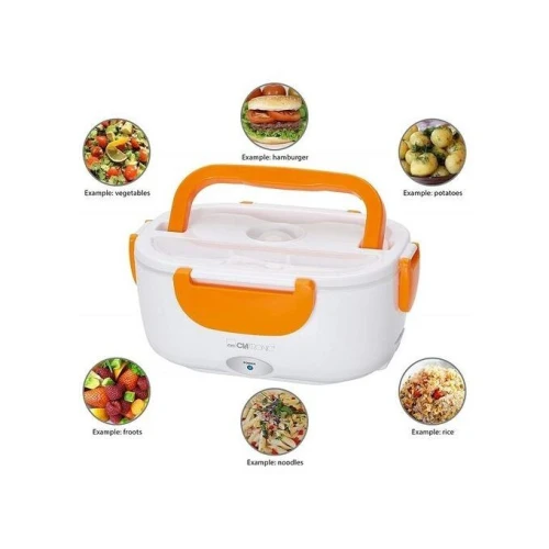 Boite À Déjeuner Chauffante Clatronic Électrique 220V Lb 3719 Blanc/ Orange