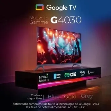 TV IRIS G4030 ANDROID GOOGLE TV FHD 32 P / 40P / 43 P / 50 P 