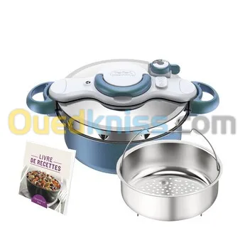 Cocotte SEB CLIPSOMINUT' DUO 5L Cocotte-minute Bleu Boréal