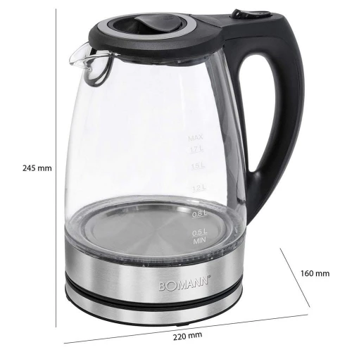 Bouilloire Electrique Bomann 1.7L 2200W WKS 6032