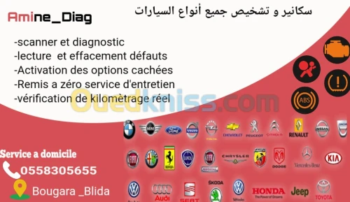 Scanner auto avec déplacement 
