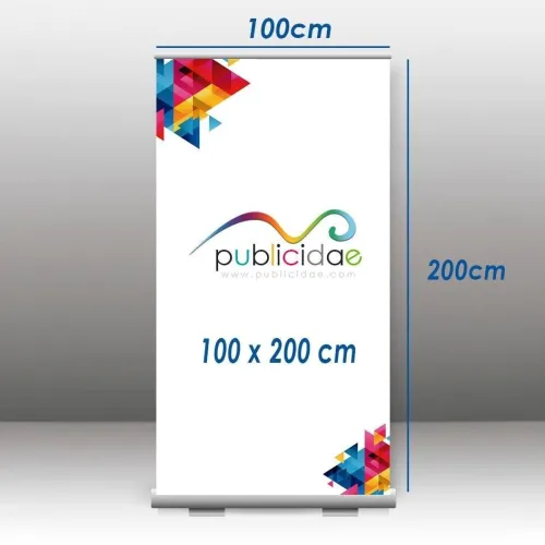 roll up & x banner