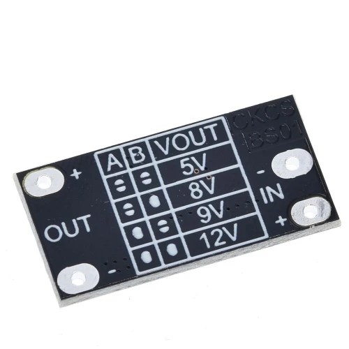 convertisseur élévateur ( BOOST) multi-voltage  5V/8V/9V/12V 1,5A Arduino 