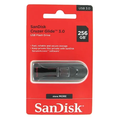 Clé USB SanDisk Cruzer Glide 3.0 - 256 Go - Originale