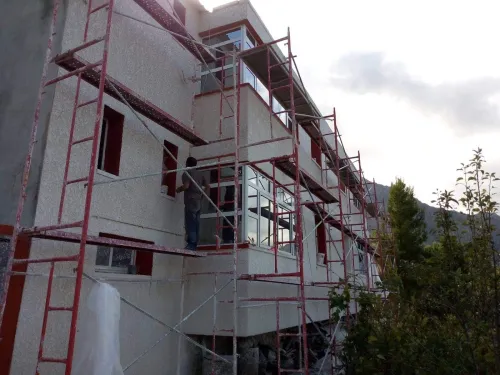 Monocouche facades 