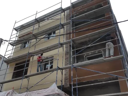 Monocouche facades 