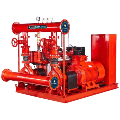 Station incendie avec motopompe diesel et kit de protection contre les incendies