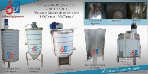 FABRICATION CUVES - CITERNE - TANK - RESERVOIRE - BACS   INOX   تصنيع الخزنات