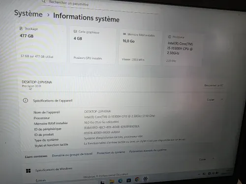 Dell 17 pouces Windows 11