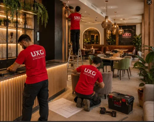 Aménagement de restaurants, cafés et hôtels
