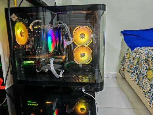 Pc gamer jedid ryzen5600x/b450asus/ 16ram/512g mvme/pawer6500w acer bronze /gpu 1gtx1660super msi 