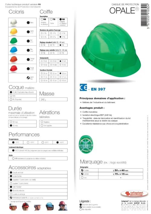lunette de sécurité fumée/casque de chantier made in uk