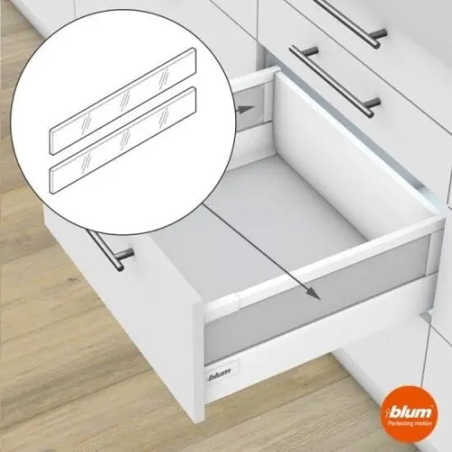 Tiroirs blum antaro avec système Tip-on 
