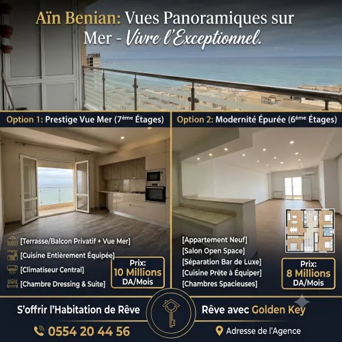 Location Appartement F3 Alger Ain benian
