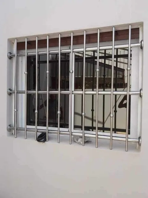 Rampe d'escalier en inox garde-corps en verre cabine de douche