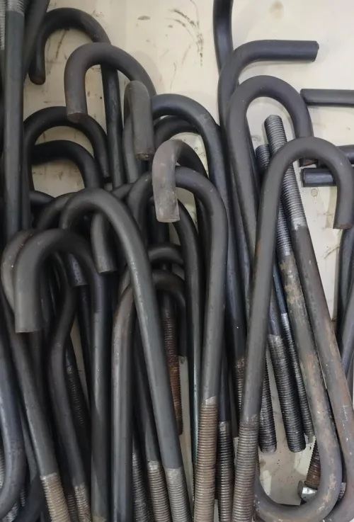 fabricantion les plaques avec tiges d'ancrage 