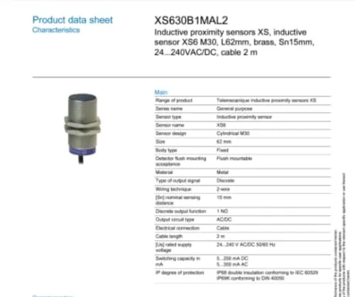 Detecteur de proximité DIam 30 2 fil 24-230v