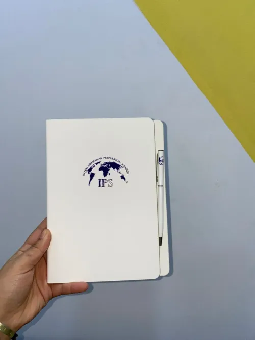 bloc note , agenda, stylo, impression uv طباعة