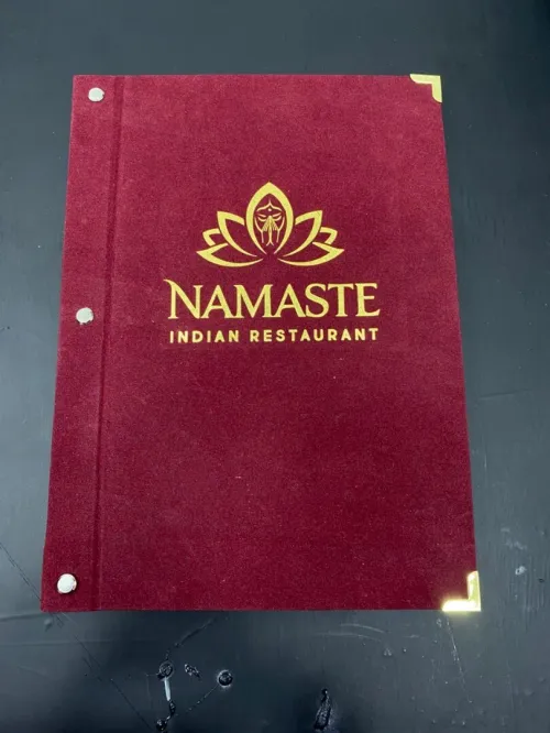Menu restaurant en daim lux