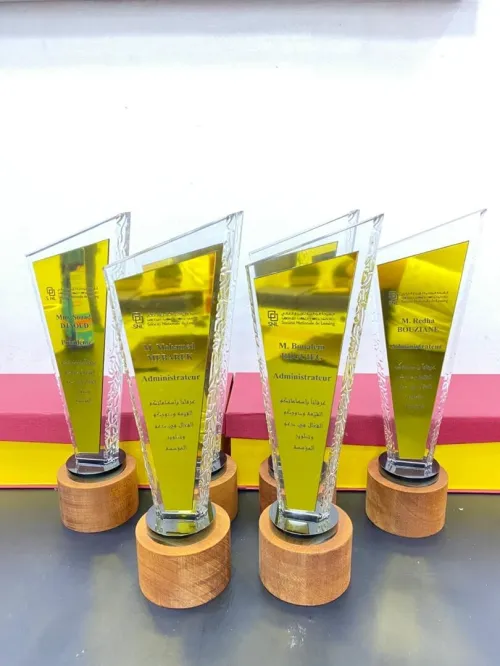 Trophée cristal lux