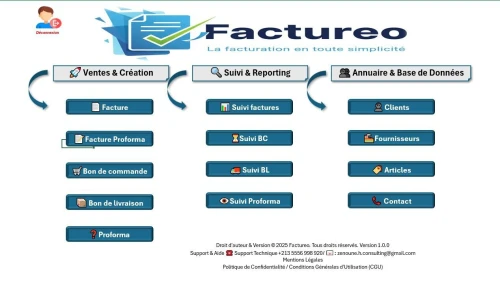 Logiciel de facturation -FacTureo-