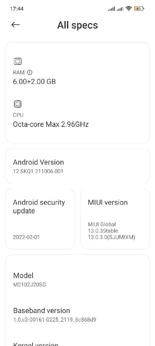 Poco x3 pro Miui