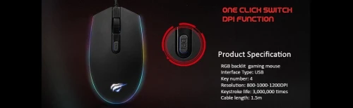 SOURIS HAVIT RGB MS1003